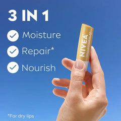 NIVEA Vanilla Buttercream Lip Care - 0.34oz: Moisturizing, Paraben-Free, 2-Pack, Balm