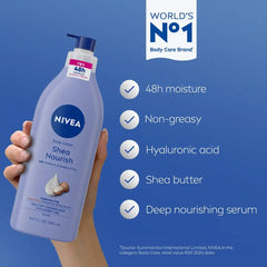 NIVEA Shea Nourish Dry Skin Body Lotion with Shea Butter
