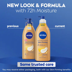 NIVEA Q10 Skin Firming Melanin Beauty & Hydration Body Lotion: Moisturizing Pump for Normal & Dry Skin, 16.9 fl oz