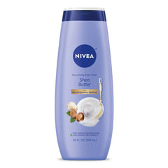 Nivea Shea Butter Nourishing Body Wash for Dry Skin - 20 fl oz: Paraben-Free, Liquid, Whole Body Use, Squeeze Bottle