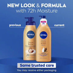 NIVEA Cocoa Butter Body Lotion for Dry Skin - 16.9 fl oz: Whole Body, Pump Bottle, Paraben-Free