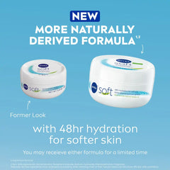 Nivea Soft Moisturizing Crème for Body, Face & Hands: Nourishing Paraben-Free Cream Ideal for Normal & Dry Skin