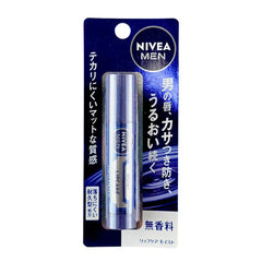 Nivea Japan Men Moist Lip Care Balm SPF20 (Unscented) - Get a grip on dry lips with a matte-finish shield that works as hard as you do