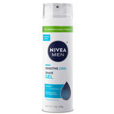 NIVEA Men Cooling Shave Gel for Sensitive Skin - 7oz: Face, All Hair Types, Paraben-Free, 1-Pack