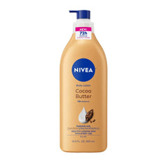 NIVEA Cocoa Butter Body Lotion for Dry Skin - 16.9 fl oz: Whole Body, Pump Bottle, Paraben-Free