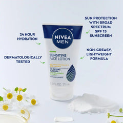 Nivea Men Sensitive Face Lotion with Vitamin E - SPF 15 - 2.5 fl oz