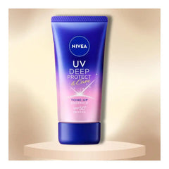 Nivea Japan UV Deep Protect & Care Tone Up Essence SPF 50+ PA++++ | no greasy or sticky feeling (Clear Rose)