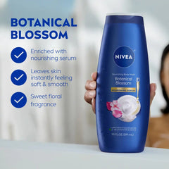 Nivea Nourishing Botanical Blossom Body Wash for Dry Skin - 20 fl oz: Paraben-Free, Whole Body Cleansing