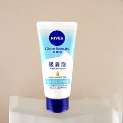 Nivea Japan Clear Beauty Facial Cleanser Clears Dull Skin (4.58 oz) - Wash away the day’s dullness with a whipped, clay-infused glow