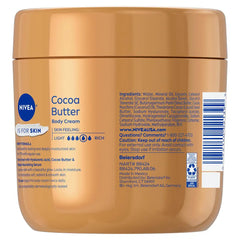 NIVEA Cocoa Butter Body Cream for Dry Skin - 16oz: Aluminum & Dye-Free Moisturizer with Vitamin E for Whole Body