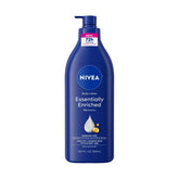 NIVEA Essentially Enriched Dry Skin Body Lotion with Almond Oil Scented - 16.9 fl oz: Paraben-Free, Pump Bottle, Whole Body Use