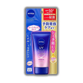 Nivea Japan UV Deep Protect & Care Tone Up Essence SPF 50+ PA++++ Clear Rose | prevents dark spots and freckles. - (1.76 oz)