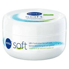 Nivea Soft Moisturizing Crème for Body, Face & Hands: Nourishing Paraben-Free Cream Ideal for Normal & Dry Skin