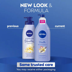 Nivea Oil Infused Body Lotion with Vanilla and Almond Oil - 16.9 fl oz: Paraben-Free, For Normal to Dry Skin, Pump Bottle