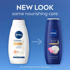 Nivea Nourishing Botanical Blossom Body Wash for Dry Skin - 20 fl oz: Paraben-Free, Whole Body Cleansing