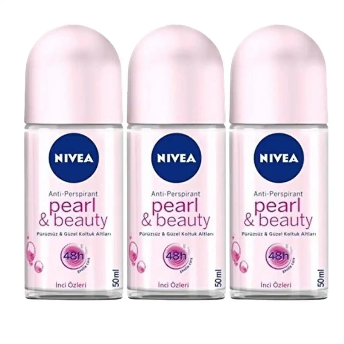 Nivea Women Pearl & Beauty Roll On 1.7oz (3 Pack)