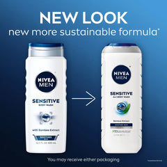 Nivea Men Sensitive Body Wash with Bamboo Extract - 16.9 fl oz