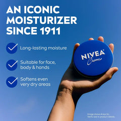NIVEA Creme Tin - 8.4oz: Moisturizing Cream, For Normal & Dry Skin, Whole Body Application
