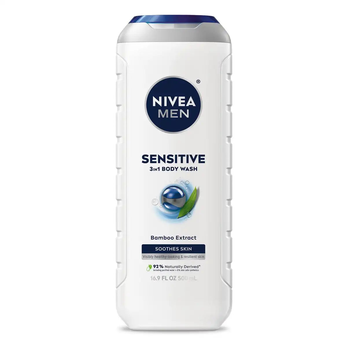 Nivea Men Sensitive Body Wash with Bamboo Extract - 16.9 fl oz