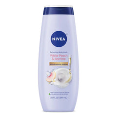 Nivea White Peach and Jasmine Refreshing Body Wash for Dry Skin - 20 fl oz: Paraben-Free, Liquid, Whole Body, Squeeze Bottle