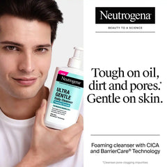 Neutrogena Ultra Gentle Daily Cleanser Foaming Formula - 8.5 fl oz: No Fragrance Added, Paraben-Free, For Normal and Sensitive Skin