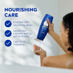 Nivea Nourishing Care Body Wash for Dry Skin - 20 fl oz: Paraben-Free, Liquid, Whole Body, Squeeze Bottle