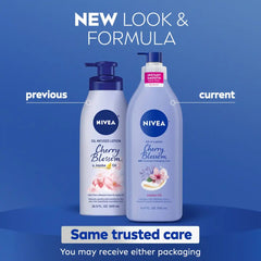 Nivea Oil Infused Body Lotion with Cherry Blossom and Jojoba Oil - 16.9 fl oz: Paraben-Free, For Normal & Dry Skin, Whole Body Application