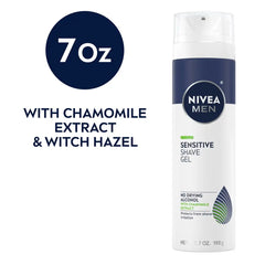 Nivea Men  Sensitive Skin Shave Gel with Vitamin E - 7oz