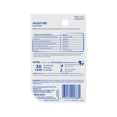 Nivea Moisturizing Lip Balm - 0.34oz/2pk: Paraben-Free, Mineral Oil-Free, Contains Vitamin E, Contains Shea Butter