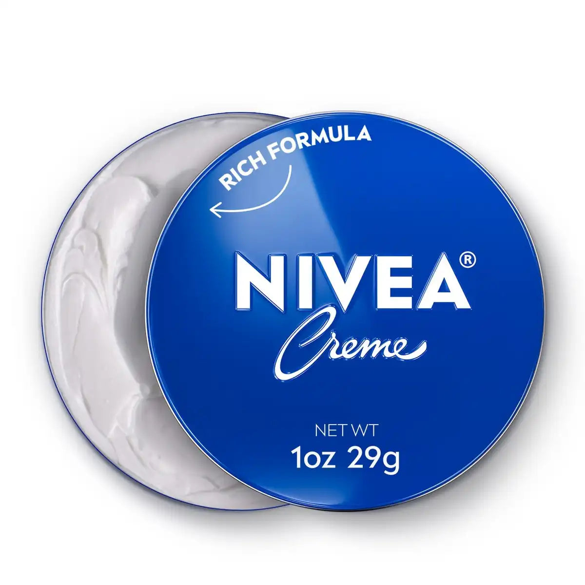 Nivea Creme Moisturizing Body, Hand and Face Cream Fresh - 1oz: Tin Container, Normal to Dry Skin