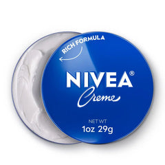 Nivea Creme Moisturizing Body, Hand and Face Cream Fresh - 1oz: Tin Container, Normal to Dry Skin