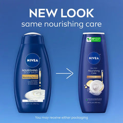 Nivea Nourishing Care Body Wash for Dry Skin - 20 fl oz: Paraben-Free, Liquid, Whole Body, Squeeze Bottle