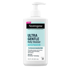 Neutrogena Ultra Gentle Daily Cleanser Foaming Formula - 8.5 fl oz: No Fragrance Added, Paraben-Free, For Normal and Sensitive Skin